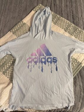 Girls Adidas long sleeve with hood